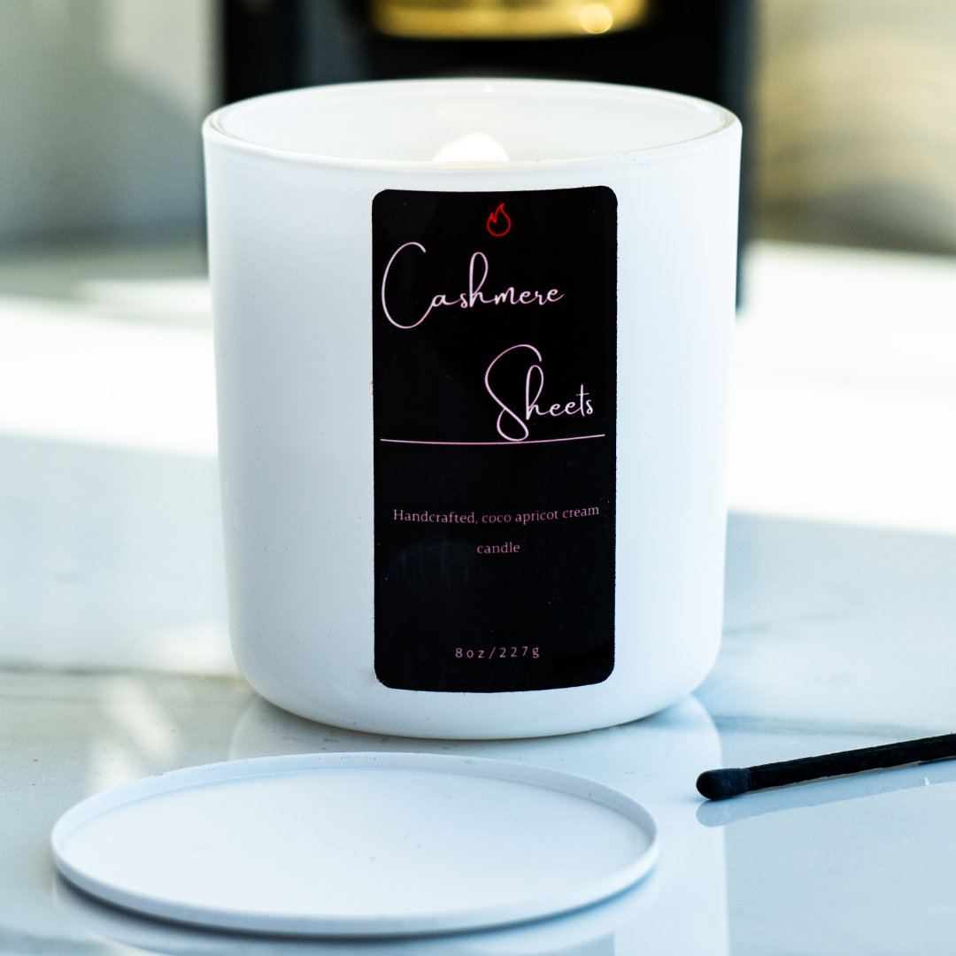 Cashmere Sheets Flickering Bliss Candle Co